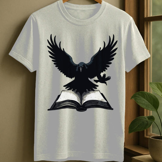 White / S Dark book t-shirt