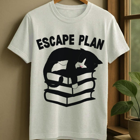 White / S Escape plan t-shirt