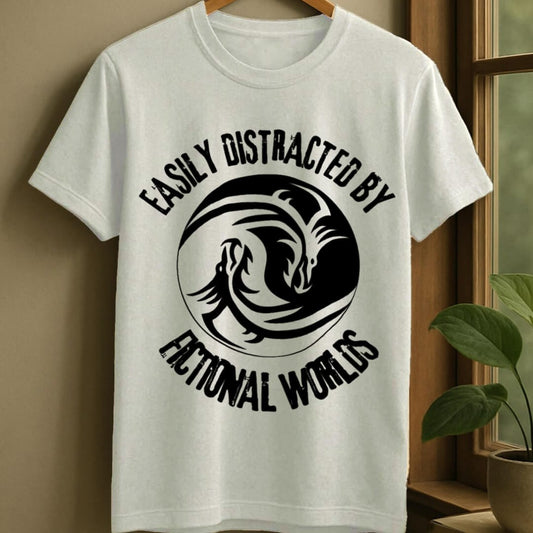 White / S Fiction distracted t-shirt
