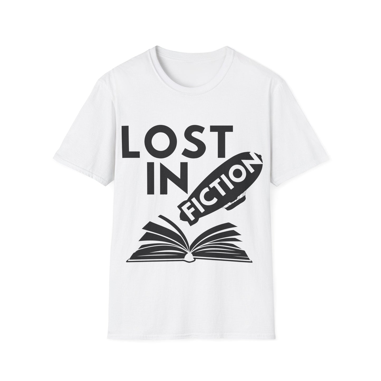 White / S Lost in fiction t-shirt