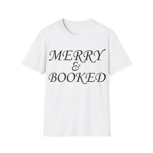 White / S Merry & booked t-shirt