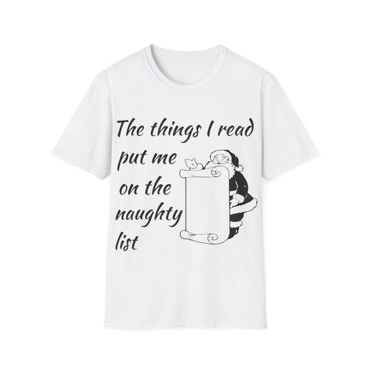 White / S Naughty list t-shirt