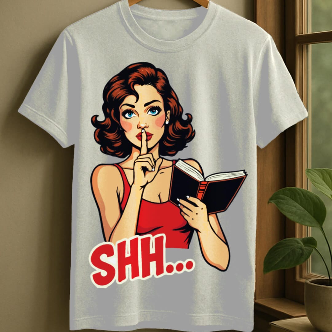 White / S Shh t-shirt