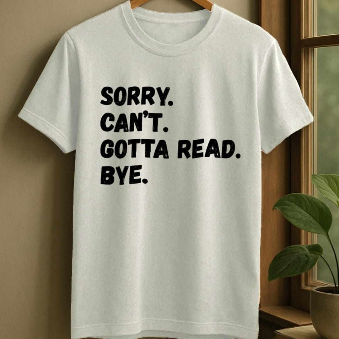 White / S Sorry can't t-shirt