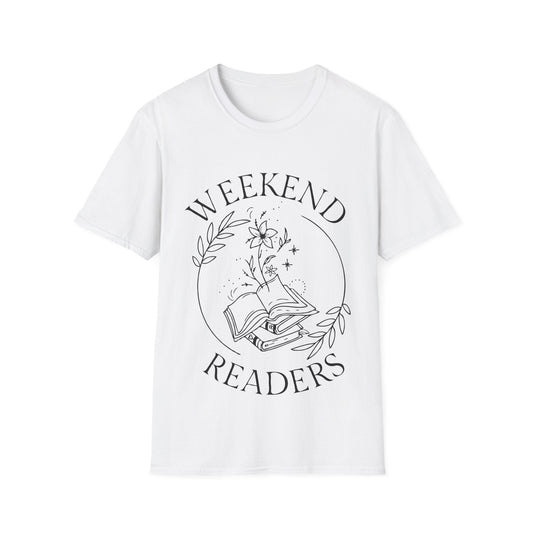 White / S Weekend reader t-shirt