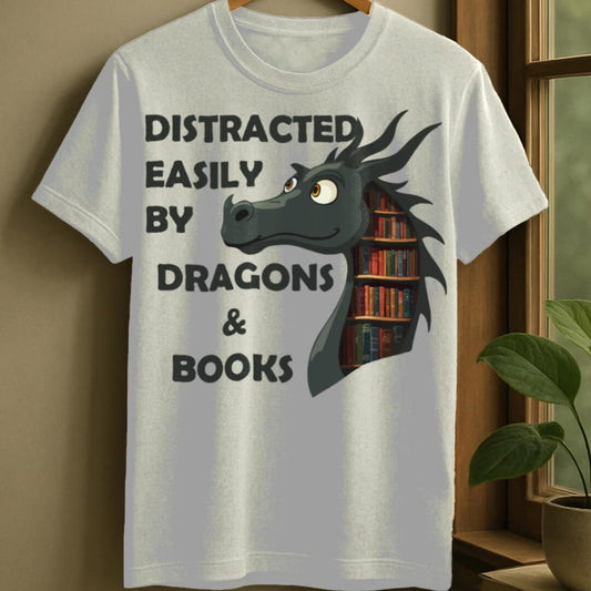White / S Whimsical dragon t-shirt