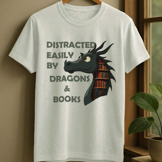 White / S Whimsical dragon t-shirt